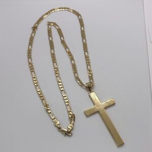 Gold plated Cross Pendant Necklace